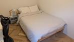 IKEA Bed and mattress 140x200, Ophalen, Gebruikt, Wit, Tweepersoons