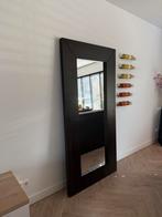 Luxe staande spiegel met brede houten lijst – 190 x 94 cm, Huis en Inrichting, Ophalen, Zo goed als nieuw, 75 tot 100 cm, 150 tot 200 cm