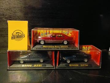 1:32 BMW 325i en Mercedes 500 Sel beschikbaar voor biedingen