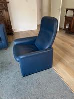 Blauwe DeSede Relaxfauteuil met Kantelfunctie, Huis en Inrichting, Ophalen, Minder dan 75 cm, Leer, Zo goed als nieuw