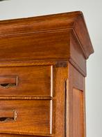 Archiefkast kleppenkast antiek eiken, Ophalen, Gebruikt, 25 tot 50 cm, Eikenhout