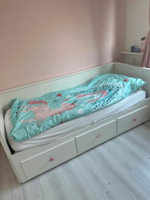 Ikea Hemnes Bedbank, Kinderen en Baby's, Kinderkamer | Bedden, Gebruikt, 180 cm of meer, 70 tot 85 cm, Lattenbodem, Ophalen