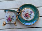 Vintage Kopjes met Bloemenmotief, Antiek en Kunst, Antiek | Keramiek en Aardewerk, Ophalen of Verzenden