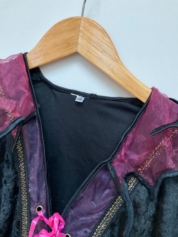 Heksenjurk met hoed - Maat 134/140, Kinderen en Baby's, Carnavalskleding en Verkleedspullen, Gebruikt, Meisje, 134 t/m 140, Ophalen of Verzenden