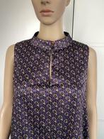 F1321 D-Lite mt L=42/44 lange blouse top tuniek paars/bruin, Kleding | Dames, Maat 42/44 (L), Ophalen of Verzenden, Zo goed als nieuw