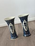 Set van 2 Delfts Blauw vazen – Boch voor Royal Sphinx, Antiek en Kunst, Antiek | Vazen, Verzenden