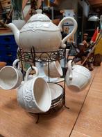 Countryfield Koffie/Theeservies met Rek, Keramiek, Ophalen of Verzenden, Zo goed als nieuw, Overige stijlen