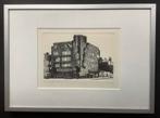 Rob Heijman, Amsterdam, ets, Amsterdamse School, Berlage., Antiek en Kunst, Kunst | Etsen en Gravures, Ophalen of Verzenden