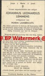 Lemmens Johannus 1908 Geleen 1946 Sittard x Lambrichts - 214, Bidprentje, Ophalen of Verzenden