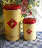 Bolletje beschuitbus/ meelbusje Bolletje/ voorraadbussen, Antiek en Kunst, Ophalen of Verzenden