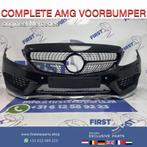 W205 C43 AMG Voorbumper COMPLEET Mercedes C Klasse 43 bumper, Gebruikt, Voor, Mercedes-Benz, Ophalen of Verzenden