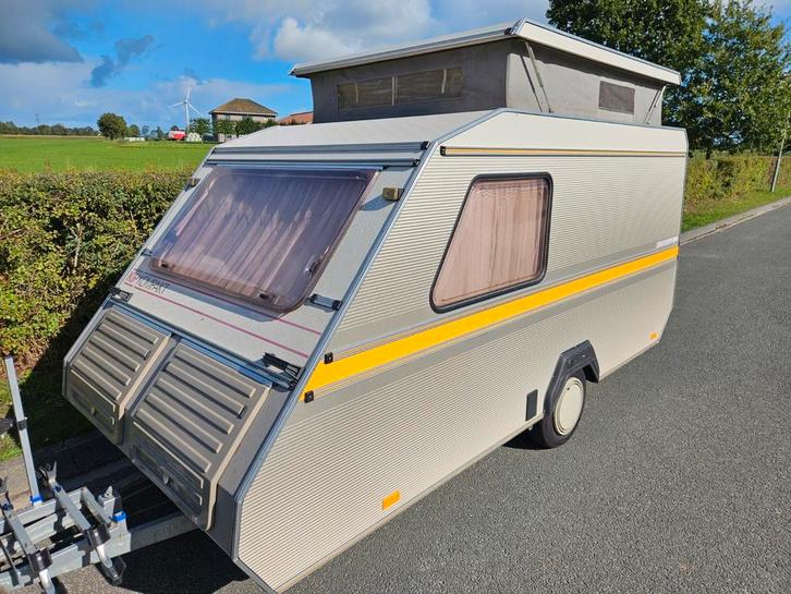 Kip Kompakt 400EK Caravan Zeer netjes, Caravans en Kamperen, Caravans, Particulier, tot en met 2, 500 - 750 kg, Standaardzit, Kip