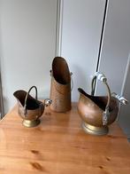 Antieke Kolenkit en As-emmers, Antiek en Kunst, Antiek | Koper en Brons, Ophalen of Verzenden, Koper