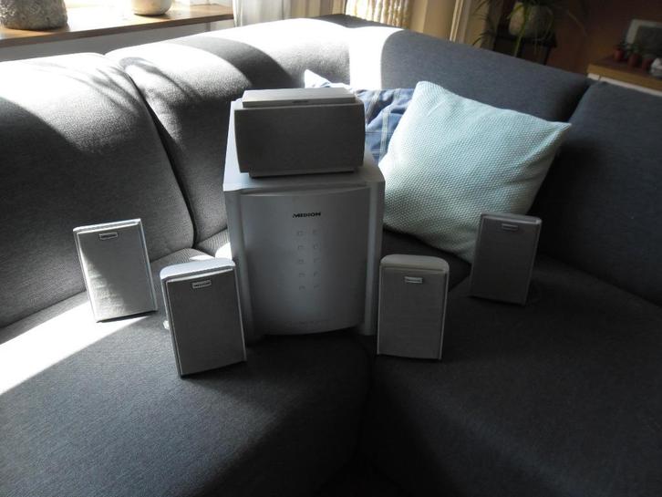 geluidsboxen set, Audio, Tv en Foto, Luidsprekers, Gebruikt, Front, Rear of Stereo speakers, 60 tot 120 watt, Overige merken, Ophalen of Verzenden