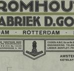 Factuur KROMHOUT MOTOREN, Ophalen of Verzenden, Gebruikt, Overige typen