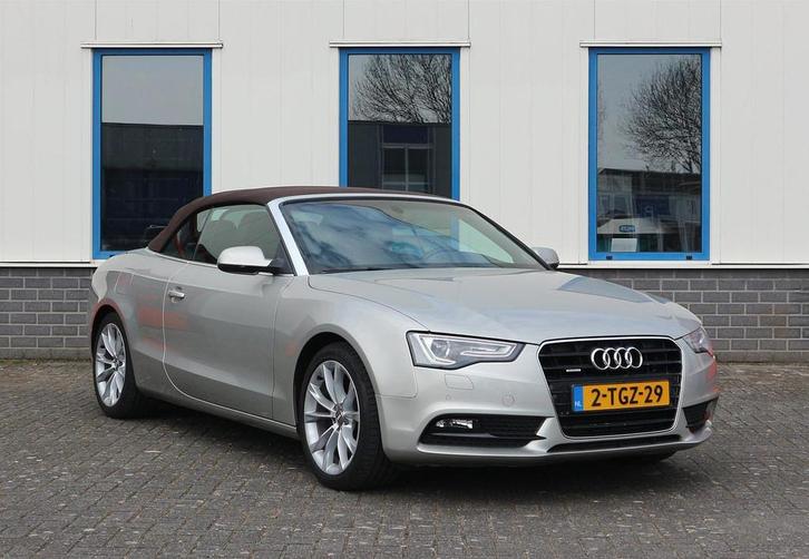 Audi A5 Cabriolet 2.0 TFSI quattro S-tronic VOL Cuvée zilve, Auto's, Audi, Bedrijf, Te koop, A5, 4x4, ABS, Airbags, Airconditioning