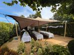 Stretchtent doek 10x6 meter, zandkleur, Ophalen, Zo goed als nieuw, Minder dan 5 meter, 6 meter of meer