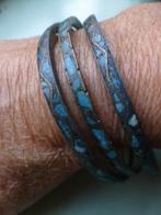 Vintage Armbanden met mozaïek van Turkoois / 3 stuks, Sieraden, Tassen en Uiterlijk, Antieke sieraden, Verzenden, Zilver, Armband
