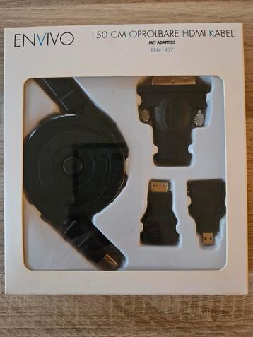 Oprolbare HDMI Kabel met Adapters - Nieuw! beschikbaar voor biedingen
