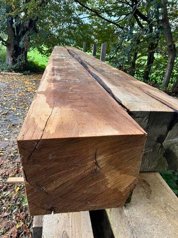 Eiken balken grote maat 25x30x600cm 2 stuks beschikbaar voor biedingen