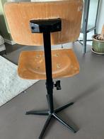 Houten Draaibare Bureaustoel - Groningen, Huis en Inrichting, Bureaustoelen, Ophalen, Gebruikt, Bruin, Bureaustoel