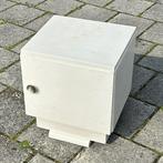 Vintage retro nachtkastje wit, Gebruikt, Minder dan 45 cm, Ophalen of Verzenden, Minder dan 55 cm