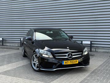 Mercedes-Benz C-klasse C180 AMG-Line (bj 2016) SEDAN|LEER|NA beschikbaar voor biedingen