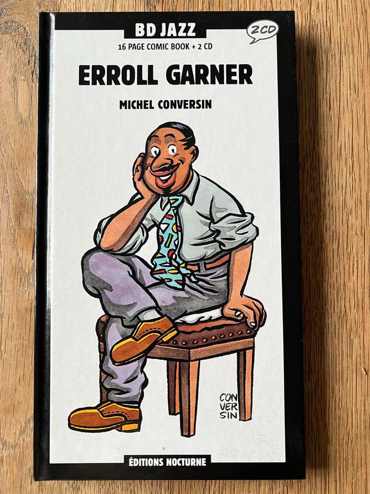 Erroll Garner - BD Jazz - Stripboek + 2 CD's, Cd's en Dvd's, Cd's | Jazz en Blues, Zo goed als nieuw, Jazz, 1940 tot 1960, Boxset