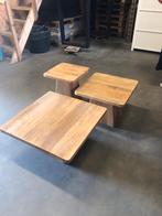 Salontafel Set Mango Hout, Ophalen, Vierkant, Nieuw, 50 tot 100 cm