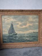 Decoratief schilderij met lijst, Antiek en Kunst, Kunst | Schilderijen | Klassiek, Ophalen of Verzenden