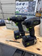 Festool Tid 18 / T18+3 / Bhc 18 / 4 accu’s / acculader SET, Doe-het-zelf en Verbouw, Gereedschap | Boormachines, Ophalen of Verzenden