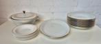 Antiek Bavaria servies / wit met gouden rand en accenten, Ophalen of Verzenden