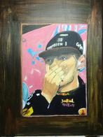 Handgeschilderd portret van Max Verstappen., Ophalen of Verzenden, Zo goed als nieuw, Formule 1
