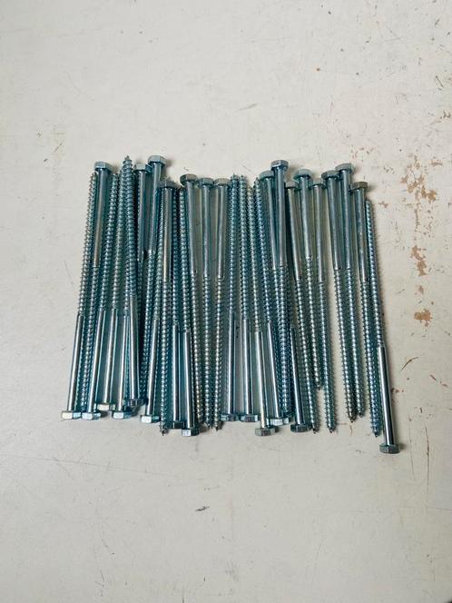 Houtdraadbout 6x170mm 25 stuks, Doe-het-zelf en Verbouw, IJzerwaren en Bevestigingsmiddelen, Nieuw, Overige typen, 100 tot 250 mm