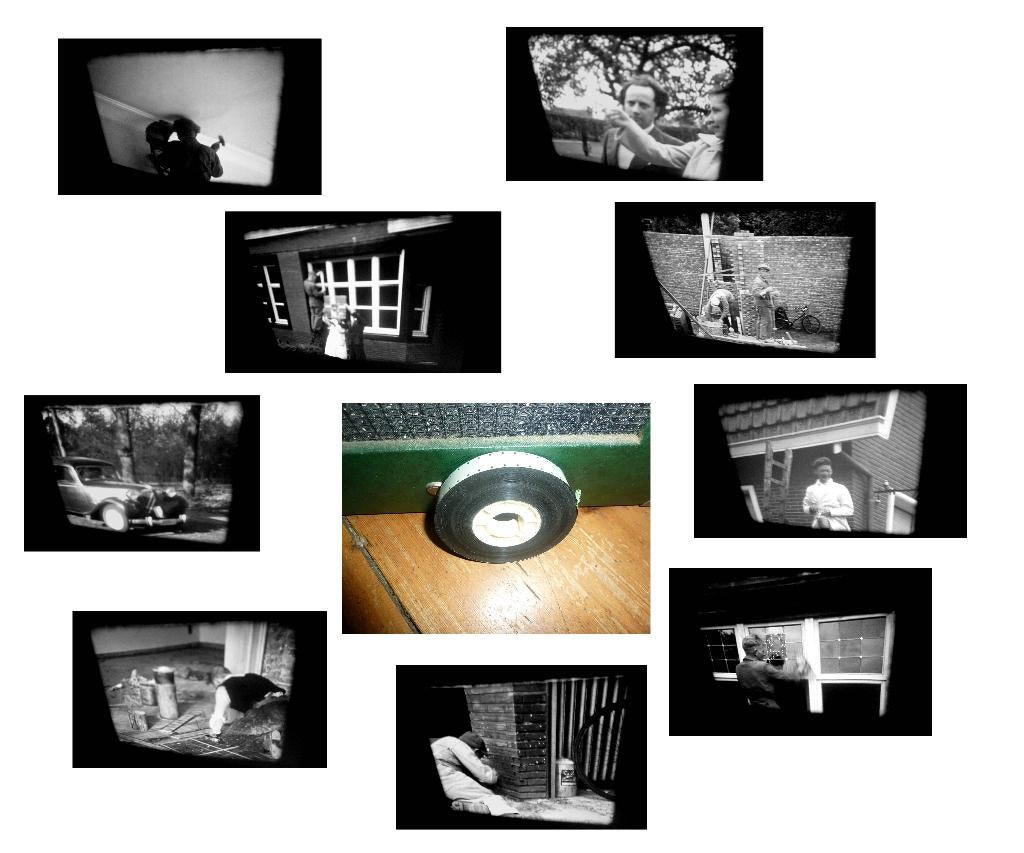 16mm film amateur 1952 - 60mtr Verbouwing Huis, Audio, Tv en Foto, Filmrollen, Ophalen of Verzenden, 16mm film