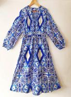 Nieuwe maxi jurk M - Bohemian katoen blauw/wit, Kleding | Dames, Maat 38/40 (M), Blauw, Nieuw, Ophalen of Verzenden