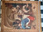 Vintage Wandkleed Jan Steen Stijl - 150x120cm, Huis en Inrichting, Gebruikt, 100 tot 150 cm, Bruin, Ophalen of Verzenden