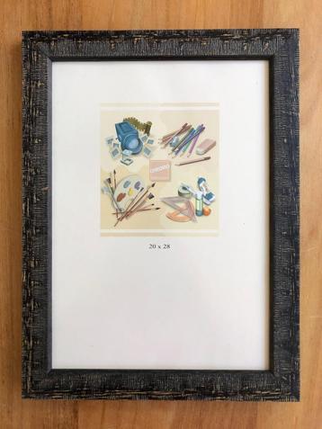 Koloniale fotolijst 20x28 cm (hang en staan mogelijk) beschikbaar voor biedingen