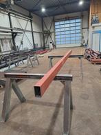 Koker 140x80x3mm lengte 4000mm gestraald en gemenied, Doe-het-zelf en Verbouw, Metalen, Ophalen, Zo goed als nieuw