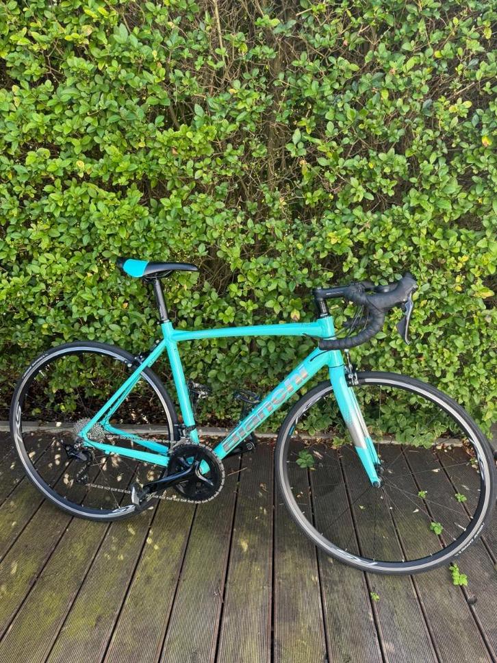 Bianchi Via Nirone 7 105 11-Sp. Velgrem (framemaat 55), Fietsen en Brommers, Fietsen | Heren | Sportfietsen en Toerfietsen, Zo goed als nieuw