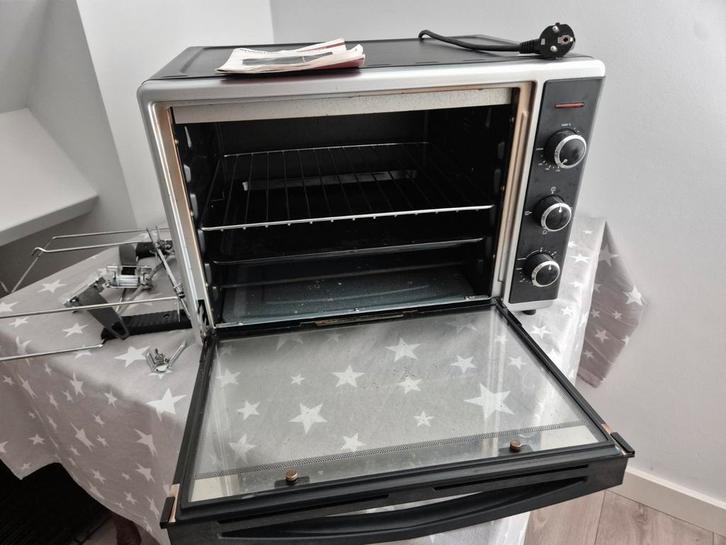 Inventum heteluchtoven met grill, Witgoed en Apparatuur, Ovens, Gebruikt, Vrijstaand, Oven met grill, Minder dan 45 cm, 45 tot 60 cm