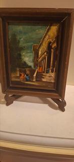 Mahonie paneeltje, Antiek en Kunst, Kunst | Schilderijen | Klassiek, Ophalen of Verzenden