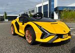 Lamborghini SIAN roze 12V – Afstandsbediening – Leder – Rubb, Ophalen of Verzenden, Nieuw