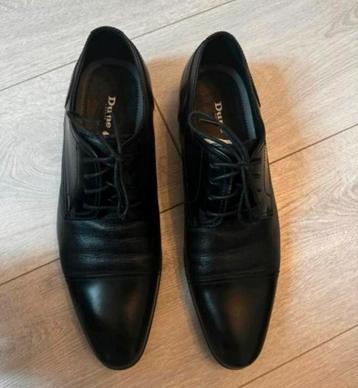 Nette heren schoenen van Dune Londen in zwart leder (42) beschikbaar voor biedingen