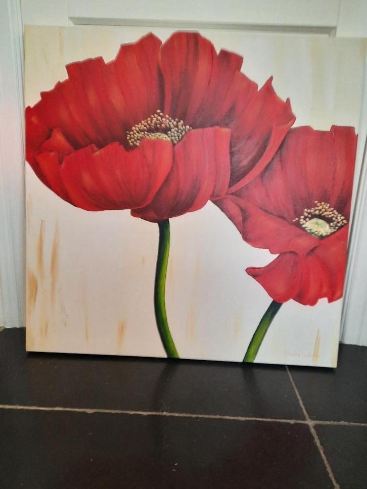 Tulpenschilderij Beatrix Frederiks, Huis en Inrichting, Woonaccessoires | Schilderijen, Tekeningen en Foto's, Nieuw, Schilderij