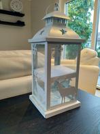 Windlicht met winter design, Ophalen of Verzenden, Zo goed als nieuw, Hout, 25 tot 50 cm