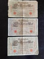 3 Duitsland Reichsbanknote 1000 Mark bankbiljet 1910, Ophalen of Verzenden, Buitenland, Bankbiljetten