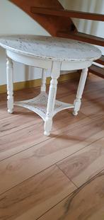 Brocante ronde salontafel, Ophalen, Gebruikt, 50 tot 100 cm, 50 tot 75 cm