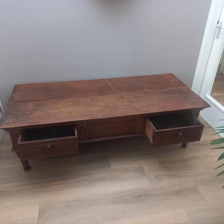 Antieke Engelse Koffietafel /salontafel - 19e Eeuw, Huis en Inrichting, Tafels | Salontafels, Gebruikt, 50 tot 75 cm, 50 tot 100 cm