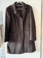 Bruine Made in Italy mantel, maat 42, visgraat, Bruin, Maat 42/44 (L), Ophalen of Verzenden, Zo goed als nieuw